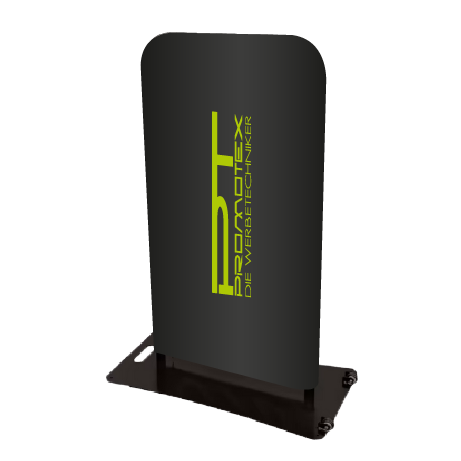 Kundenstopper ZIPP | B 80 cm x H 117,4 cm | mit Druck