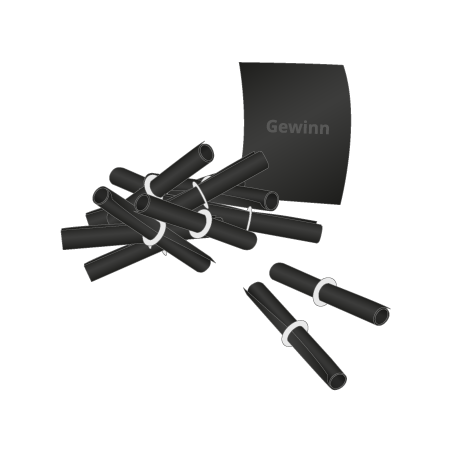 Röllchenlose weiß Gewinnnummern