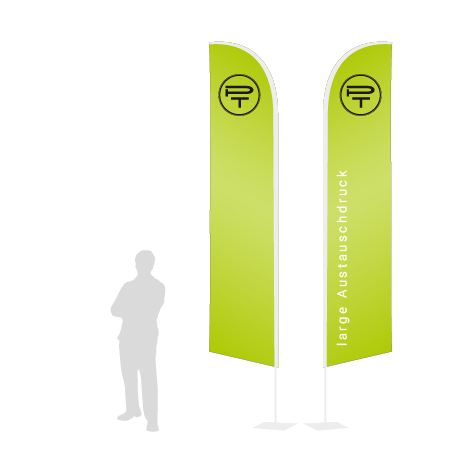 Beachflag Wind Austauschdruck | Large (400 cm) | beidseitig bedruckt