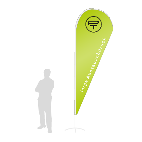 Beachflag Drop Austauschdruck | Large (350 cm) | einseitig bedruckt